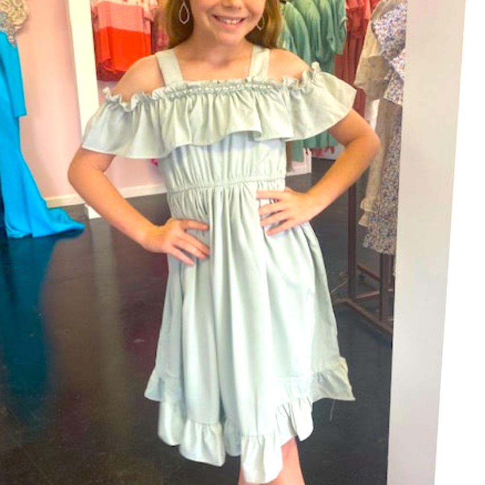 ML Kids Cold Shoulder Girls Dress